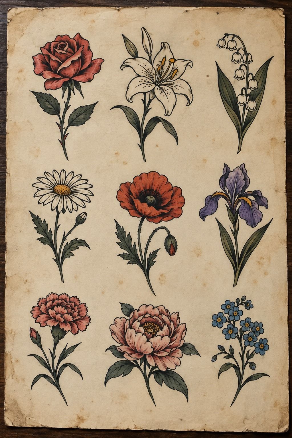 Botanical Birth Flower on the Collarbone