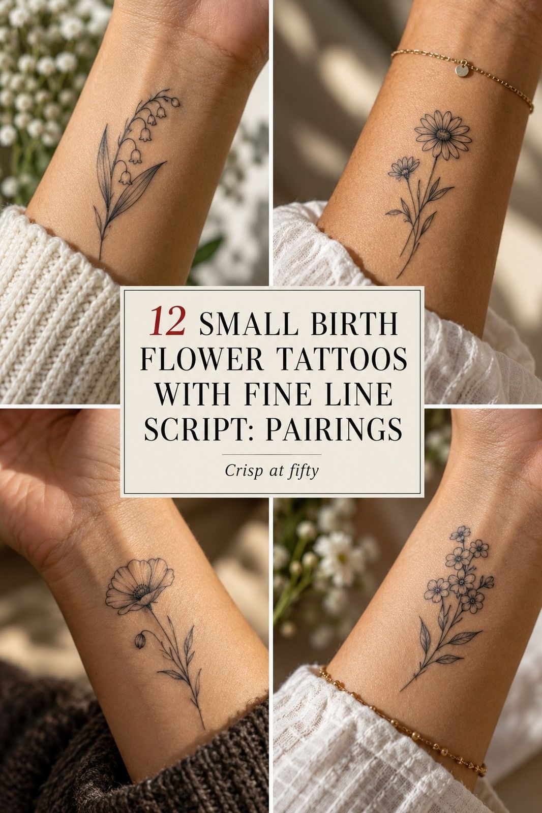 11 Small Birth Flower Tattoo Ideas For A Less Painful Session