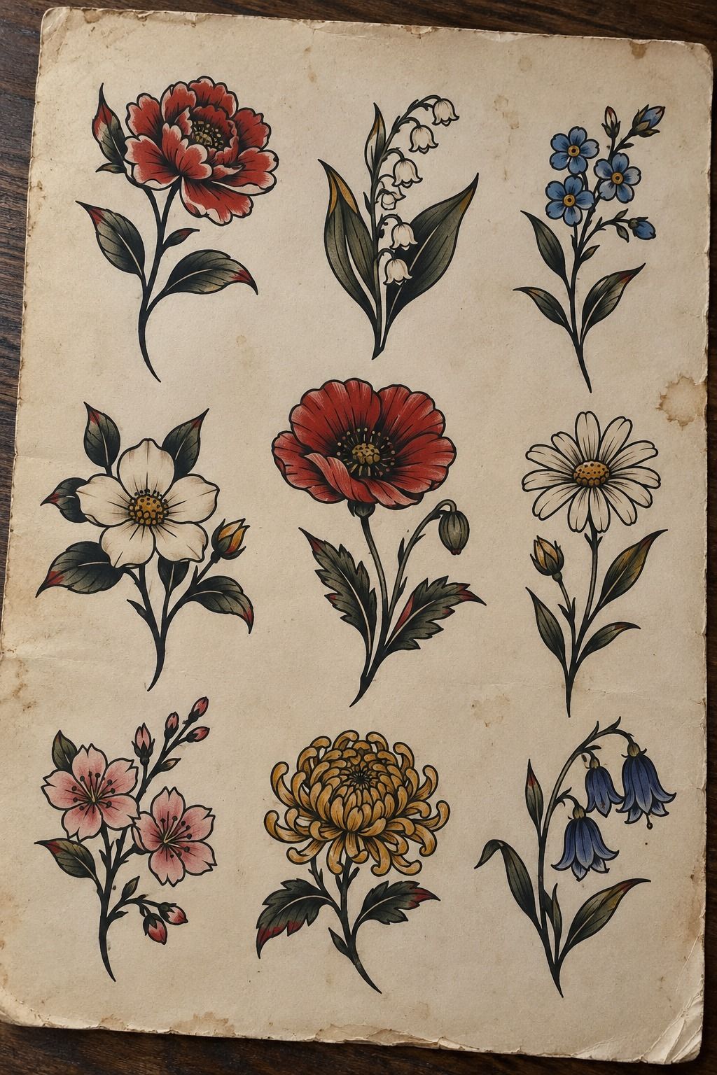 Fine Botanical Ankle Ink With Meaning