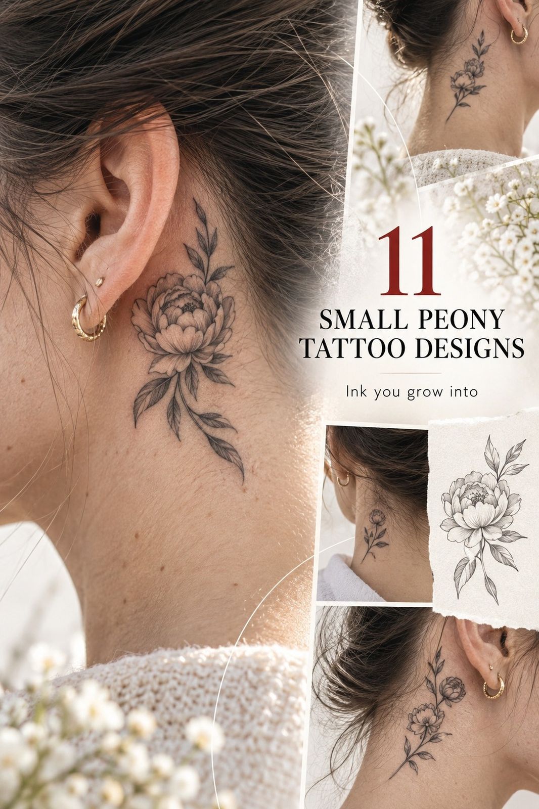 11 Small Peony Tattoo Ideas For A Surprisingly Easy Session