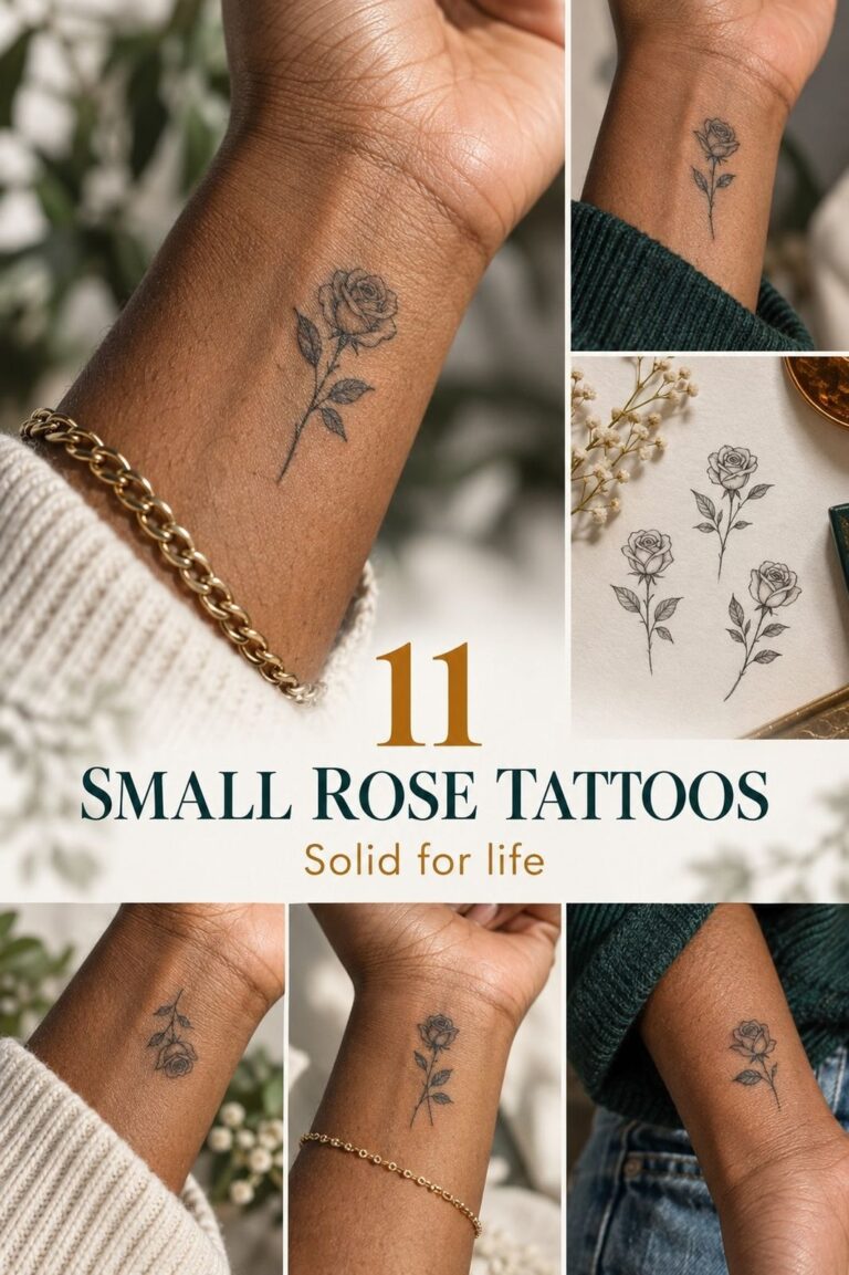 11 Small Rose Tattoos That Stay Crisp Without Looking Basic