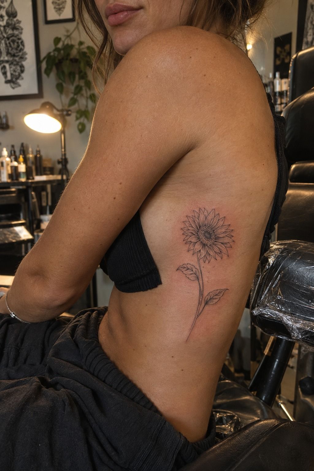 Let Botanical Sunflowers Follow the Ribs