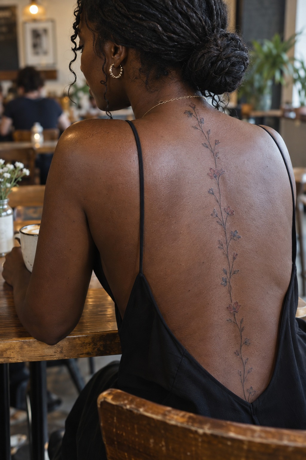 Small Floral Tattoos In Tiny Color