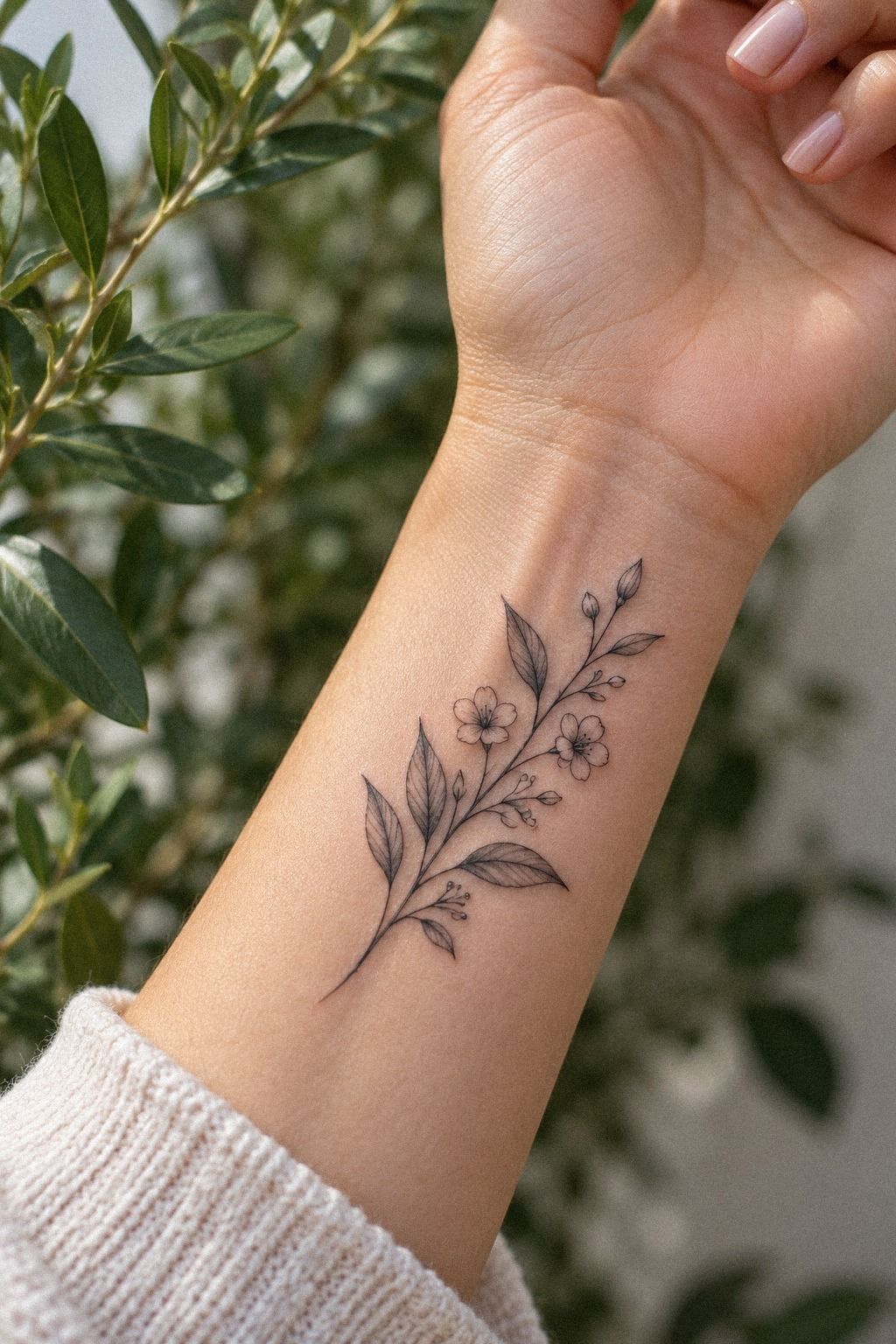 A Wildflower Hand Poke, Done Slowly