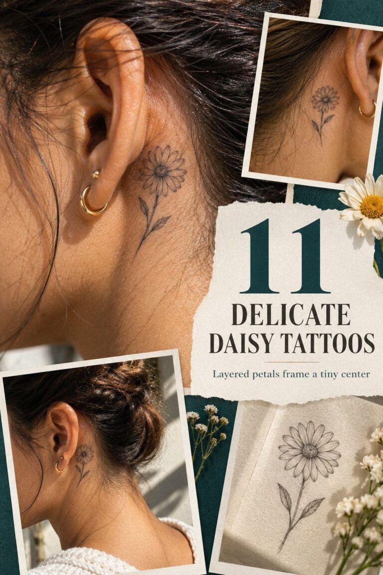 11 Delicate Daisy Tattoos You Can Keep Private Until You Choose