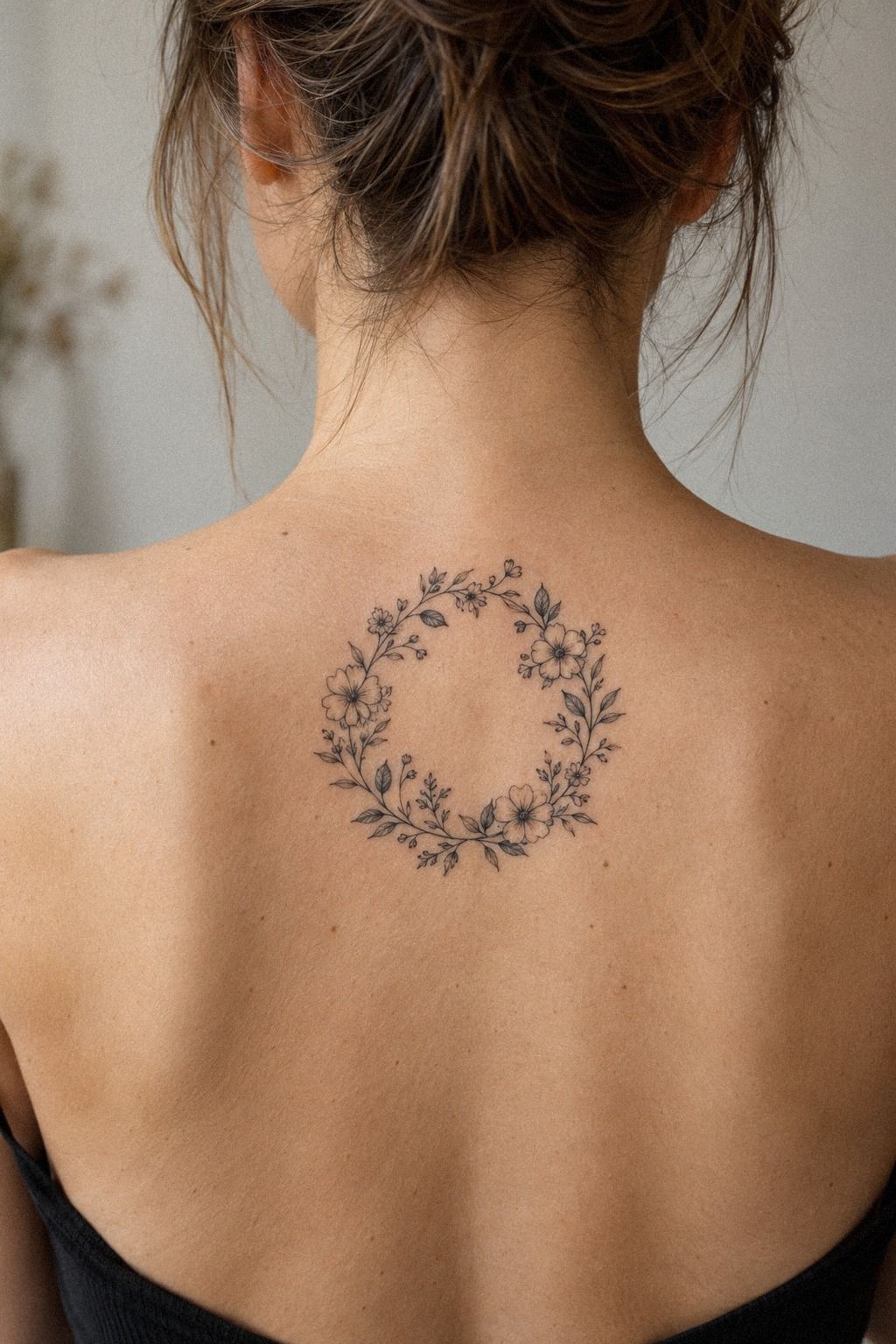 Build a Wildflower Crown Along the Forearm