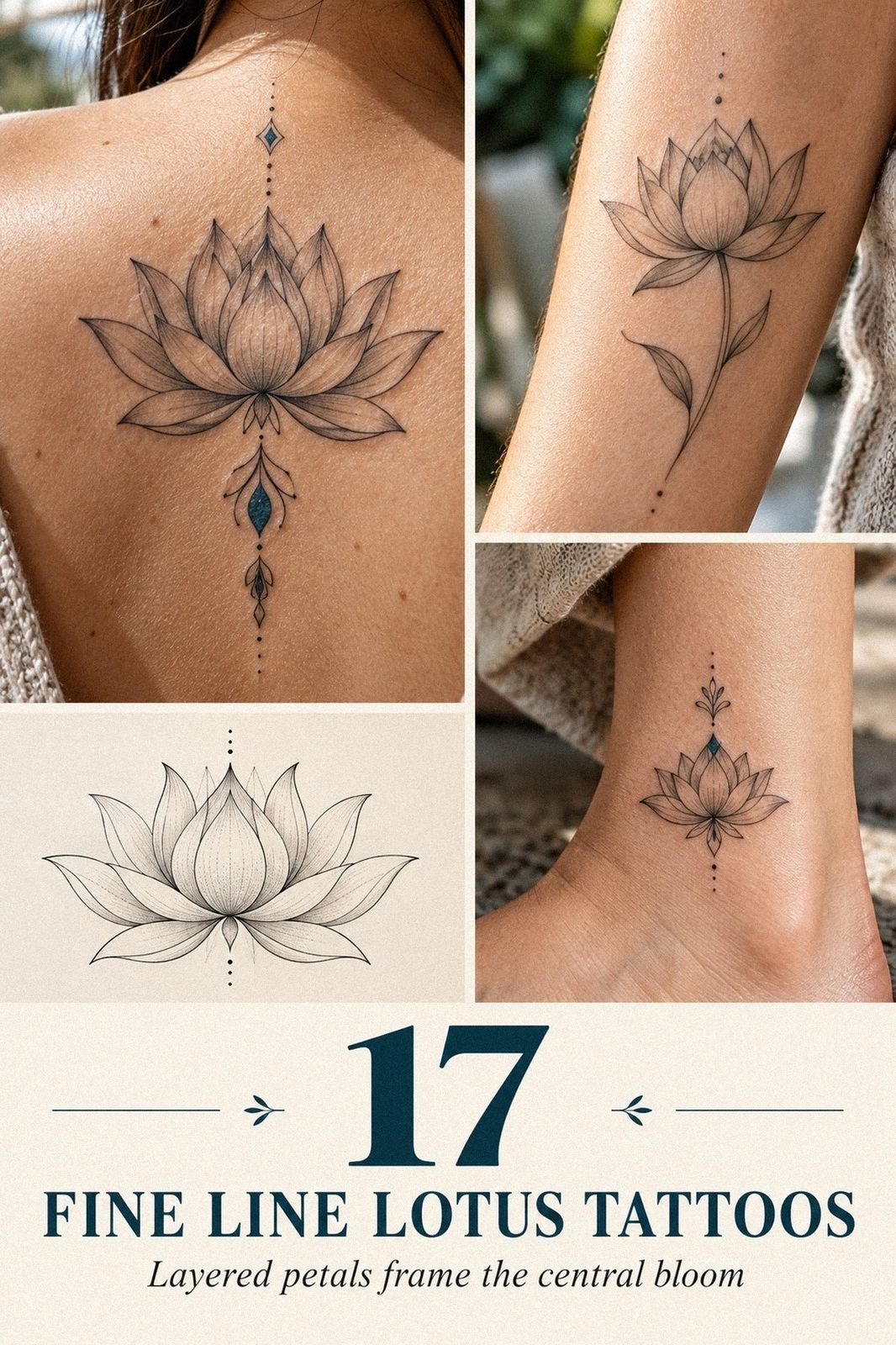 Fine Line Lotus Tattoos That Stay Crisp Year After Year