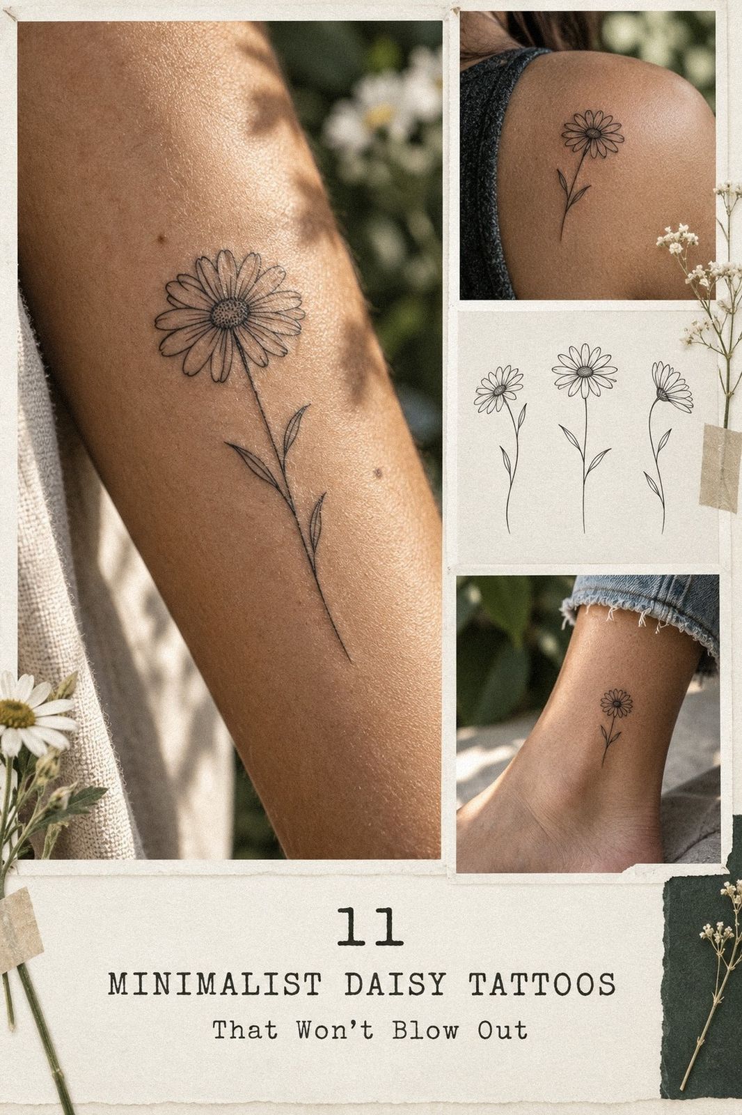 How to Design a Minimalist Daisy Tattoo Within Your Shop Budget