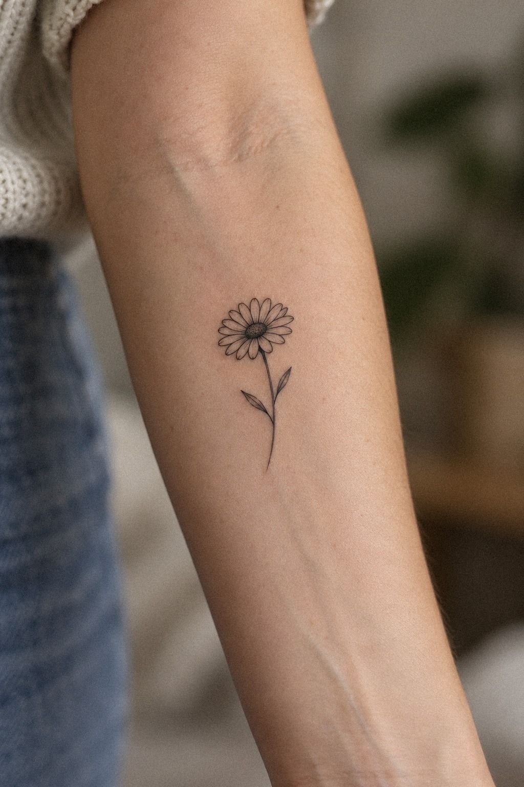 Start With a Crisp Single-Line Daisy