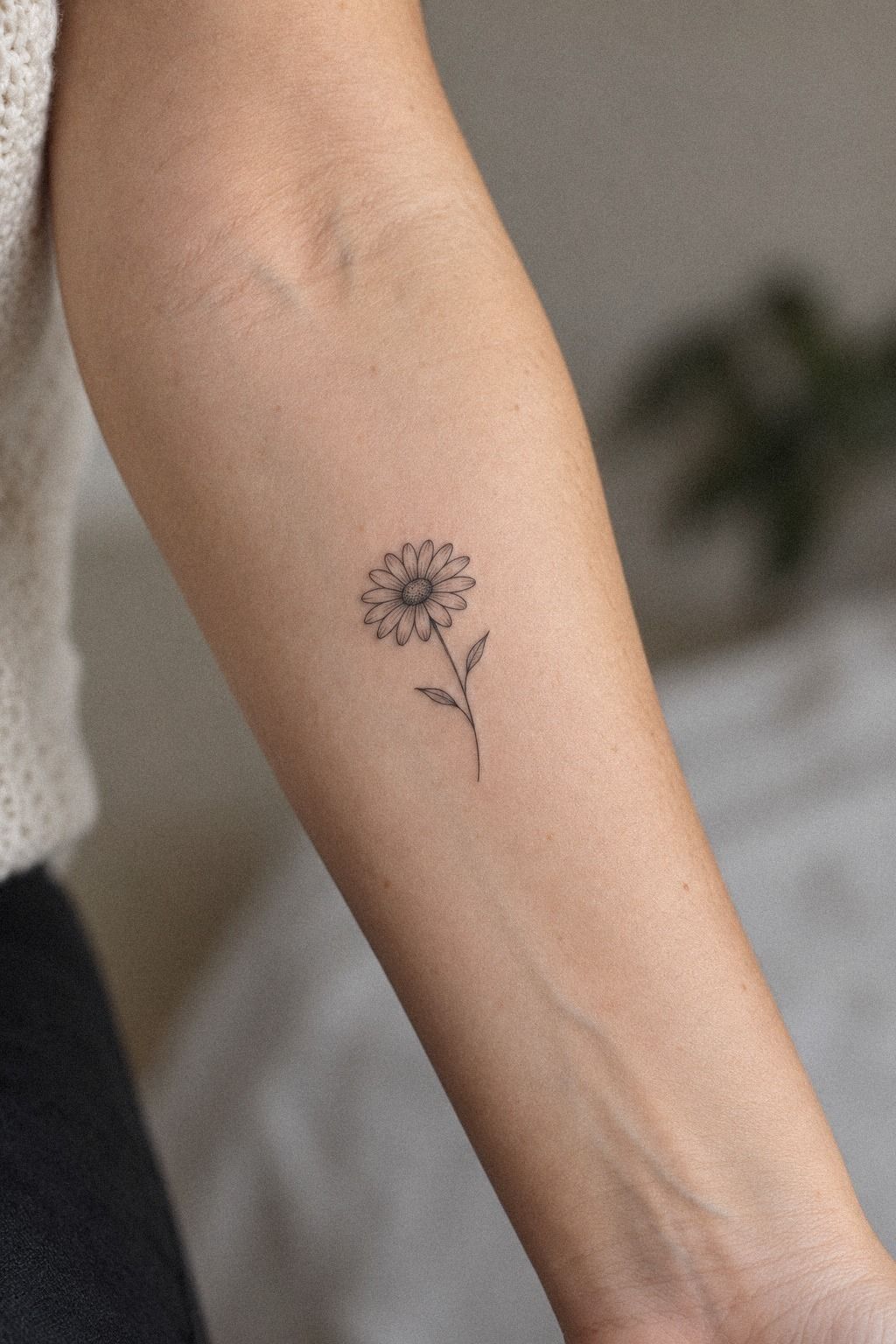 Place Your Daisy Along the Wrist