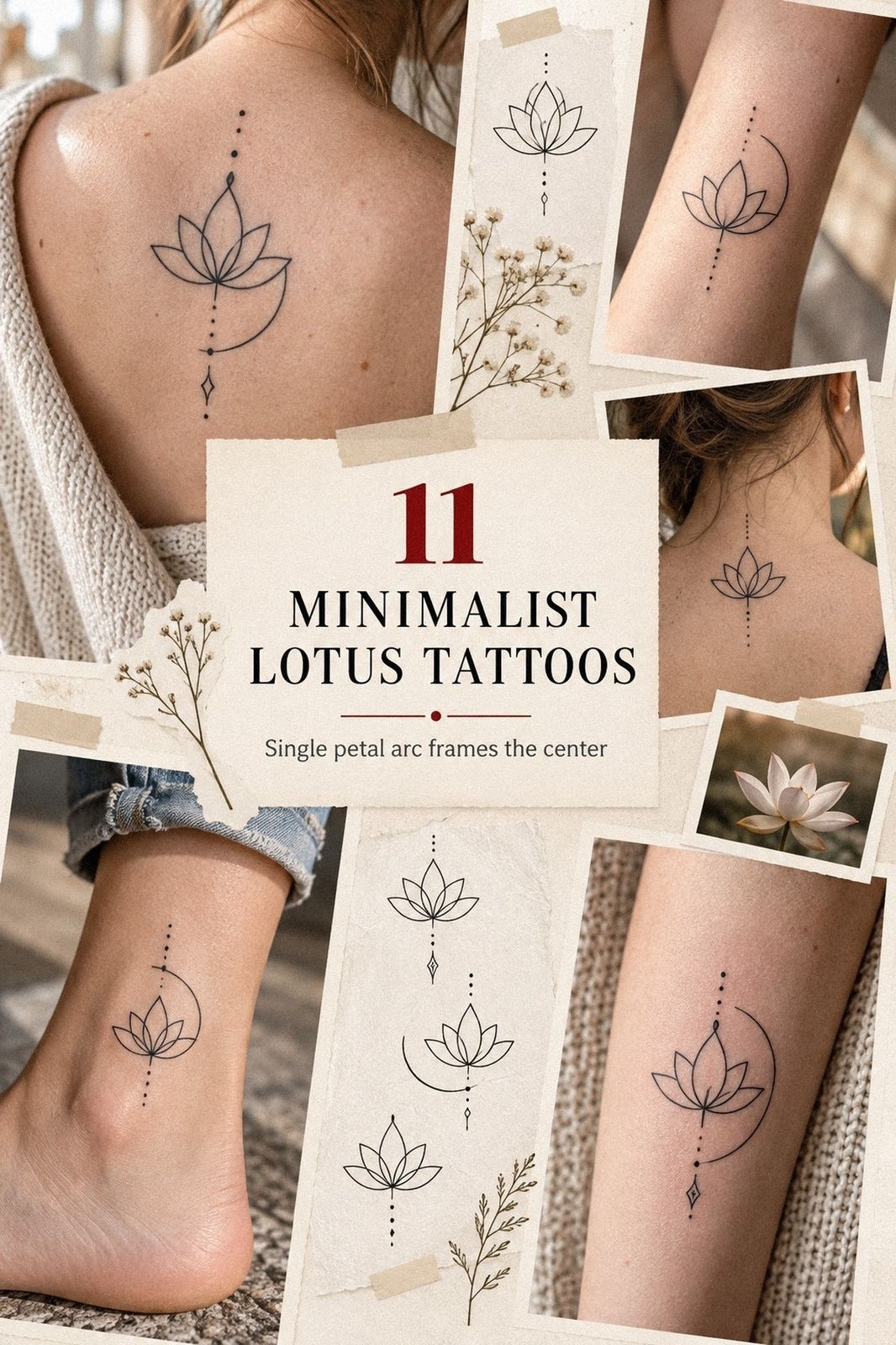 How to Create Minimalist Lotus Tattoos That Age Well - 11 Ideas