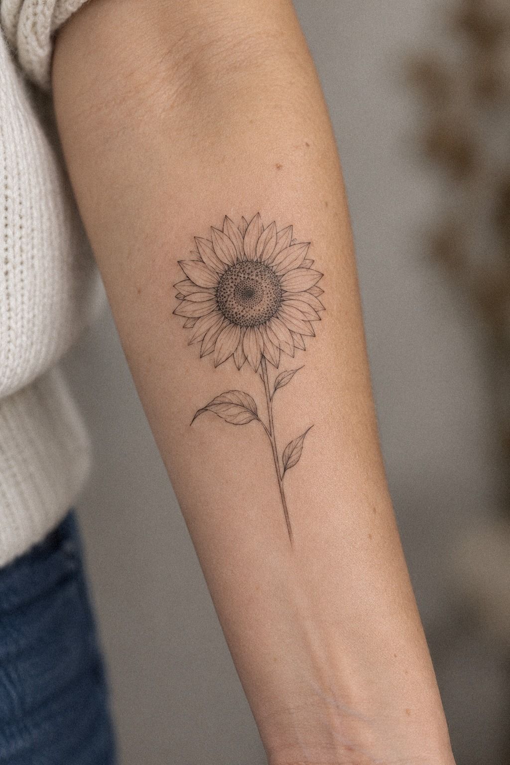 Start with a Tiny Sunflower Outline: Follow the One-Sun Rule