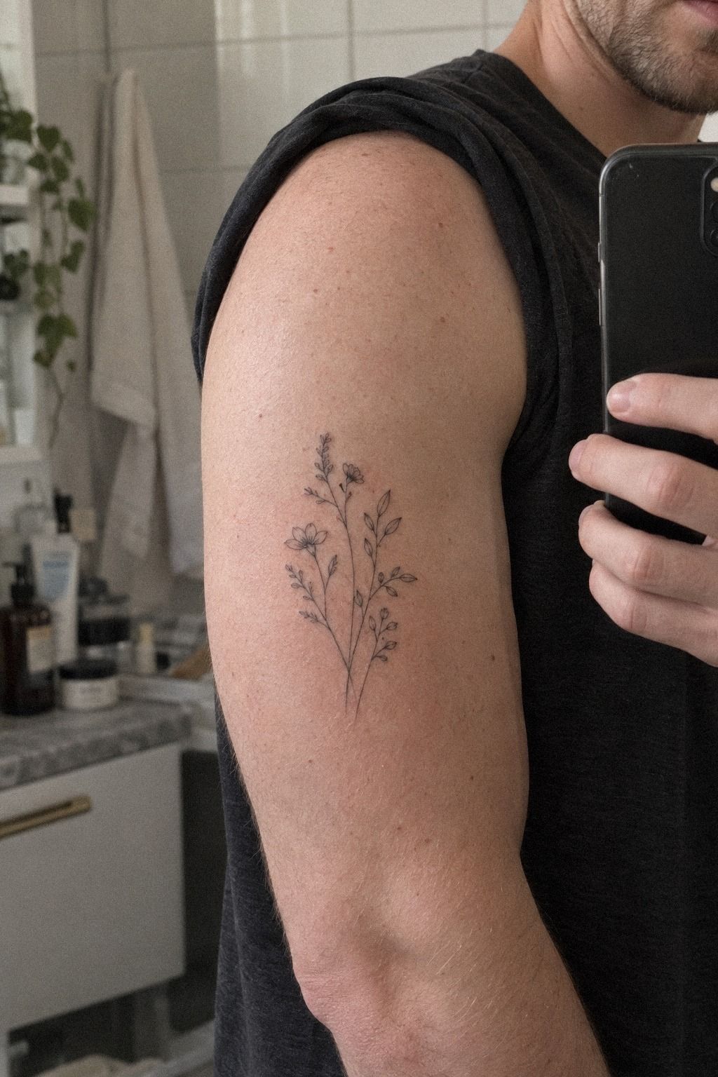 Start With Fine-Line Small Botanical Tattoo Ideas