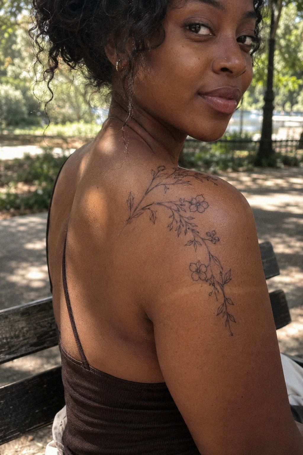 Map a Floral Constellation on the Shoulder