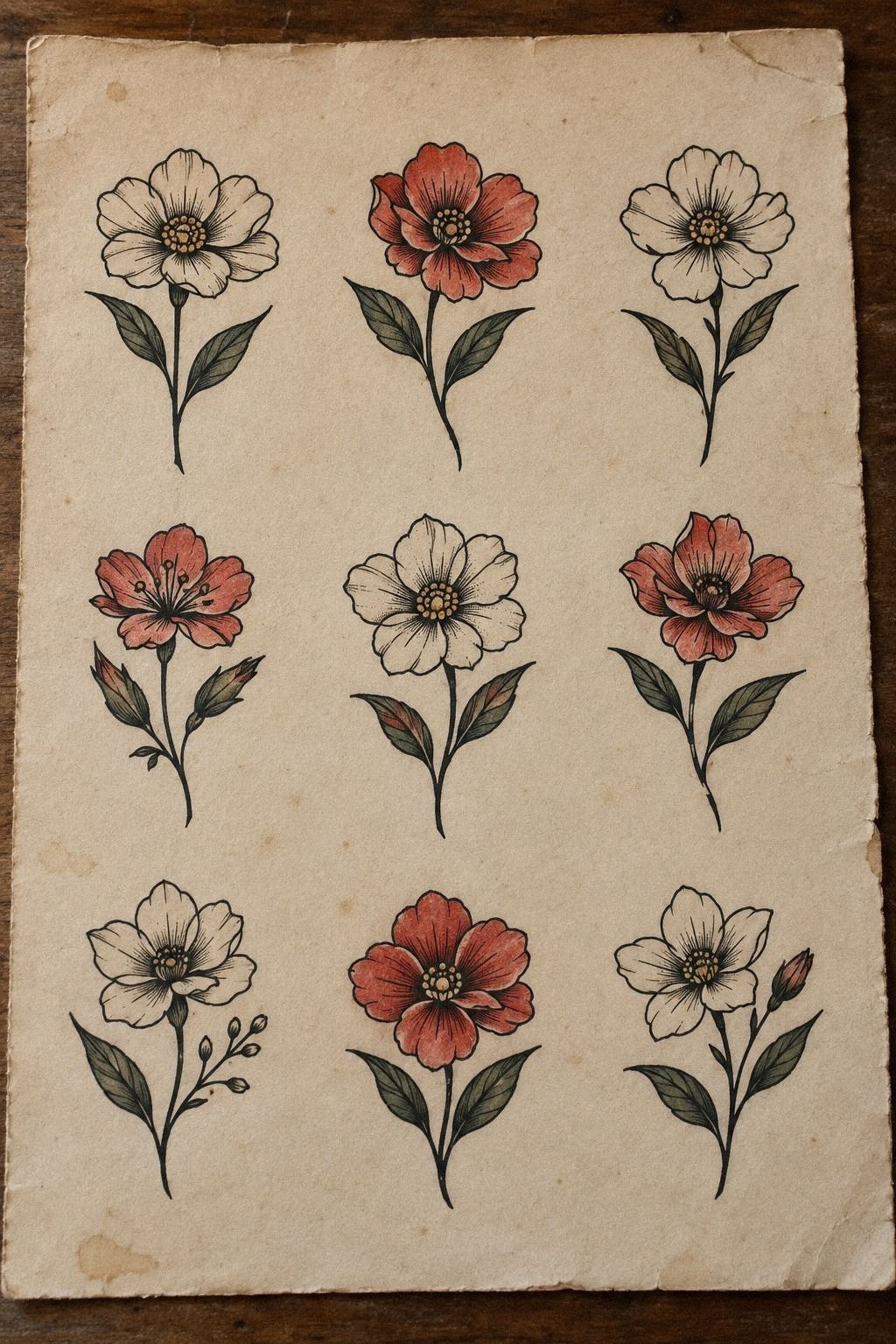 Botanical Linework: Try the Flash-to-Skin Test