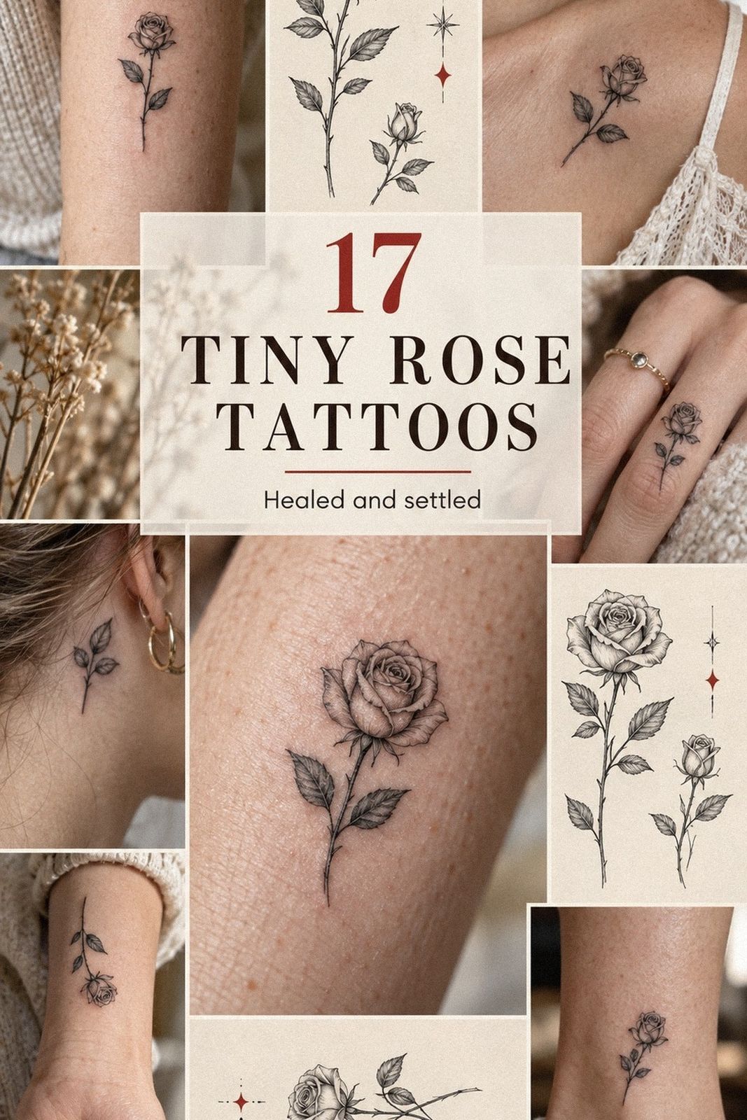 Easy Tiny Rose Tattoos for a First Ink You Won't Regret